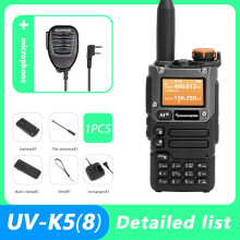 (1PCS-MIC)UV K5 (8) Walkie-Talkie Tragbares AM/FM-Zweiwegfunkgerät Kommutatorstation Amateurfunkgerät