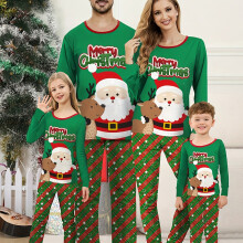 (Kids, XL) 2025 herbst Und Winter Weihnachten Santa Claus Muster Druck Junge Und Mädchen Eltern-kind-Tragen Lange Ärmeln Hosen