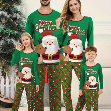 (Dad, 110) 2025 herbst Und Winter Weihnachten Santa Claus Muster Druck Junge Und Mädchen Eltern-kind-Tragen Lange Ärmeln Hosen