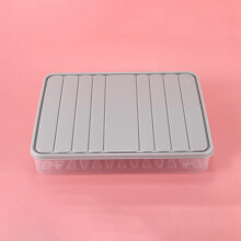 8 Pcs Set Refrigerator Food Preservation Storage Box Plastic Freezer Space Saver Food Container Organization Rack
