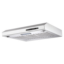 Igenix 60cm Visor Cooker Hood 72W, Energy Rating B, 212 m³/h Extraction, 3 Speeds, LED Light, Under Cabinet Kitchen Extractor Fan, Stainless Steel