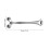 Masseur Sculpture Métal Double Extrémité Couleur Argent 3