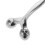 Masseur Sculpture Métal Double Extrémité Couleur Argent 7