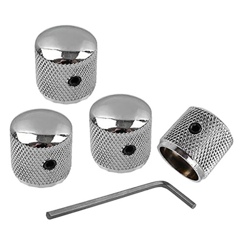 16Pcs Metal Volume Tone Dome Tone Guitar Speed Control Knobs with Screws 2