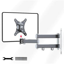 Adjustable TV Wall Mount Bracket with Cable Management for 1032 Inch Screens, Slim Low Profile