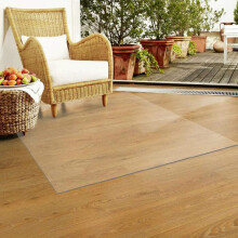 Office Chair Mat for Carpet, Clear PVC Floor Protector with Non Slip Surface, Scratch Resistant 65x60cm