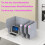 Desk Divider 3Panel Sound Absorbing Privacy Panel for Office and Classroom, Foldable Tabletop Partition 60/80/100cm 2