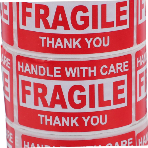 3 Rolls Fragile Stickers for  Boxes with Strong Adhesion and Easy Peel Labels 2