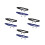 8Pcs Elastic Running Bib Belt with 6 Loops Adjustable Reflective Nylon 4