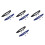 8Pcs Elastic Running Bib Belt with 6 Loops Adjustable Reflective Nylon 6
