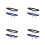 8Pcs Elastic Running Bib Belt with 6 Loops Adjustable Reflective Nylon 7