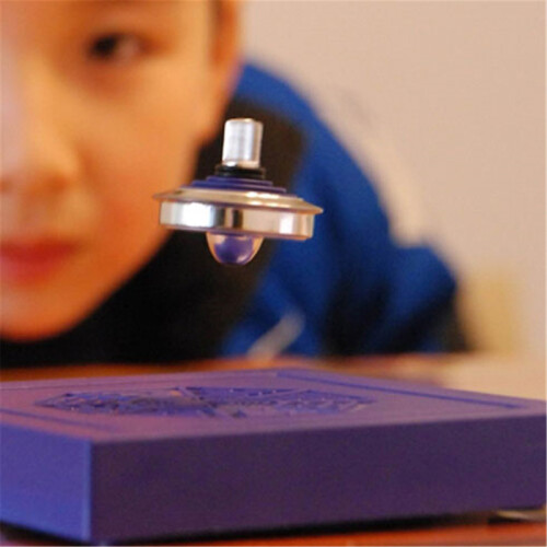 (Blau) Magnetischer Kreisel für Kinder – Schwebefunktion, magischer Kreisel, schwebendes UFO 1