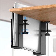 4X Tafelzijden Laptoprek Opladen Koeling Standbak Bureau-Organizer Opberghouder voor Pad Onder Bureau Beheerbak