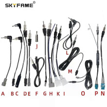 (FULL SET)Applies to Car Radio FM AM Antenna Converter Adapter Extended Line Plug For Car Playe DVD