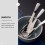 2Stk Kinderlöffel Silber Ergonomisch Babys Löffel Set 3