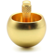 (Gold)Tippe Top Metal Flip Over Top Stainless Steel Spinning Top Amazing Toy Gift