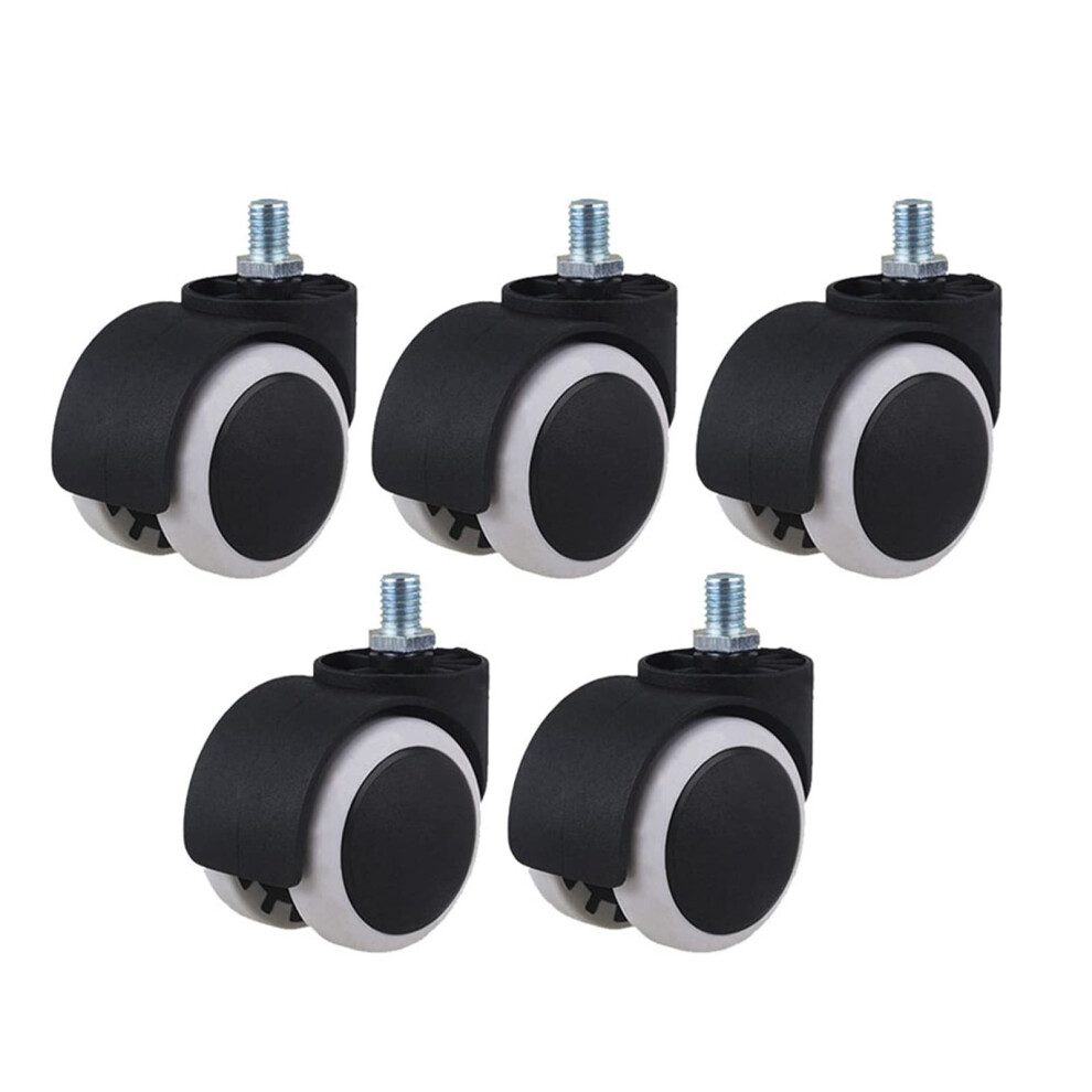 Chair Caster Wheels Set Of 5 With Threaded Stem For Smooth Quiet Mobility And Floor Protection 9073542175698