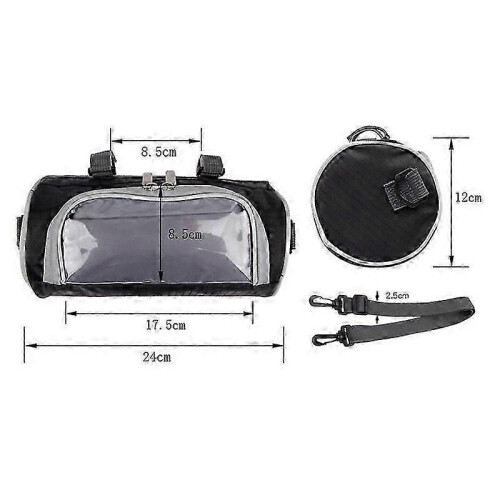 Applicable 2.5L Windshield Bag Motorcycle Front Handlebar Fork Storage Bag Container Fabric Waterproof 1