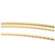 1 Pcs 8Ft Golden Copper Fret Wire for Mandolin Banjo Guitar 1.5mm & 1 Set Guitar Wood Inlay Soundhole