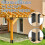 4pcs Adjustable Post Base Bracket Fit 2x4,4x4,6x6 Post, Wood Fence Post Base Support Bracket for Pergola, Mailbox Post 5