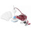 Ventilador de teto portátil 12V com vento forte e baixo ruído, plástico branco para quarto e barraca de acampamento, 16/31,5 polegadas 2