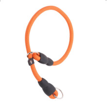 Coleira Ajustável para Cães, Corrente de Escalada Leve com Couro Microfibra Deslizante, Coleira de Treinamento Anti-Deslizante para Cães