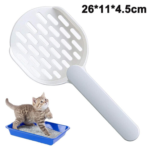 Paletta per lettiera con supporto, in plastica ABS resistente e con bordo largo e affilato, ideale per cani e gatti. 1