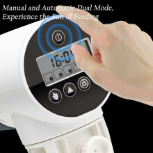 Silent Aquarium Automatic Feeder, Adjustable Clip Design for Various Tank Styles with Dual Feeding Modes