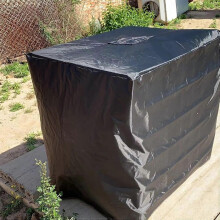 Copertura per serbatoio acqua esterno con cordino di sicurezza, isolamento termico e prese d'aria laterali