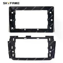 ((10 inch) Black)Applies to Car Frame Fascia Adapter Canbus Box Decoder Android Radio Dash Fitting Panel