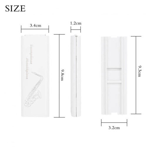 Waterproof ABS Saxophone Clarinet Reed Case with Secure Clamping and Wide Reed Compatibility 2