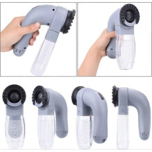 Aspirapolvere portatile per peli di animali domestici, ideale per cani e gatti, con funzione massaggiante, realizzato in ABS e gomma.