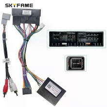 (THAR)Applies to Car 16pin Wiring Harness Adapter Canbus Box Decoder Android Radio Power Cable For Mahindra