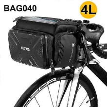 (4L BAG040)Applicable Bicycle Bag Big Capacity Waterproof Front Tube Cycling Bag Mtb Handlebar Bag Front