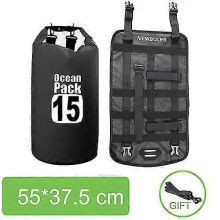 (15L Black)Applicable Bike Front Tube Bag Waterproof Bicycle Handlebar Basket Pack Cycling Front Frame
