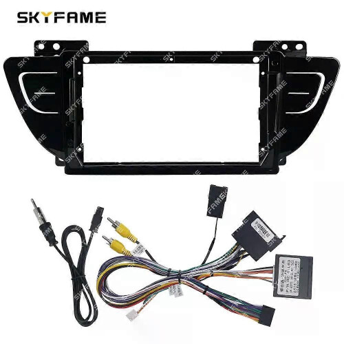 (Full Set)Applies to Car Frame Fascia Adapter Canbus Box Decoder Android Radio Dash Fitting Panel Kit