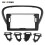 (Frame Black)Applies to Car Frame Fascia Adapter Canbus Box Decoder Android Radio Dash Fitting Panel 1