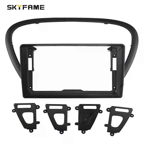 (Frame Black)Applies to Car Frame Fascia Adapter Canbus Box Decoder Android Radio Dash Fitting Panel