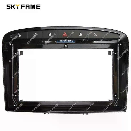 (Black Frame)Applies to Car Frame Fascia Adapter Canbus Box Decoder Android Radio Dash Fitting Panel