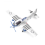 (p51 2)1/48 World War II P-51 Mustang Fighter Model Airplane Plastic Model Kit Simulation Assembly 3