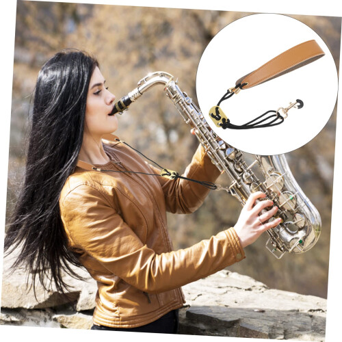 Saxophone Neck Strap Rainbow Style with Comfortable Shoulder Support and Adjustable Fit 2