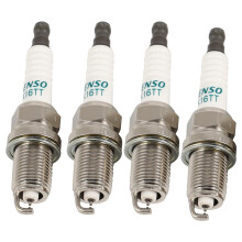 (Silver)4Pcs Car Spark Plug For Ford Toyota Mazda Honda Acura IK16TT-4701
