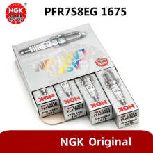 (4PCS)NGK 06H90560 PFR7S8EG 1675 Dual Platinum Spark Plug For VW Golf Eos Jetta Audi A3 A4 A5 A6 Q5
