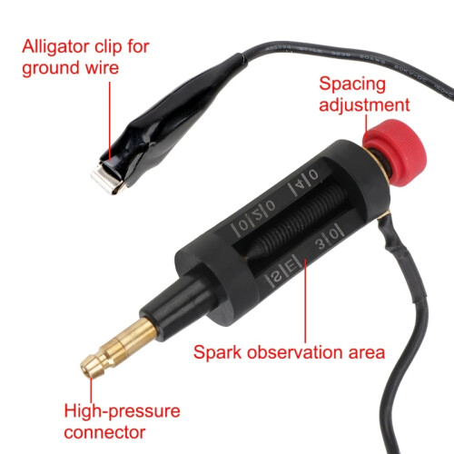 Spark Plug Tester Wrench Ignition System Coil Engine Tester Adjustable Ignition Coil Tester Car Repair 2