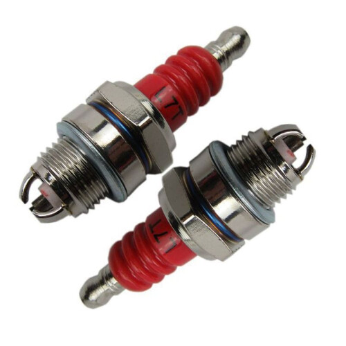 (Gold)For Gasoline Chainsaw and Brush Cutter Three-sided Pole Spark Plug L7T Replace 1