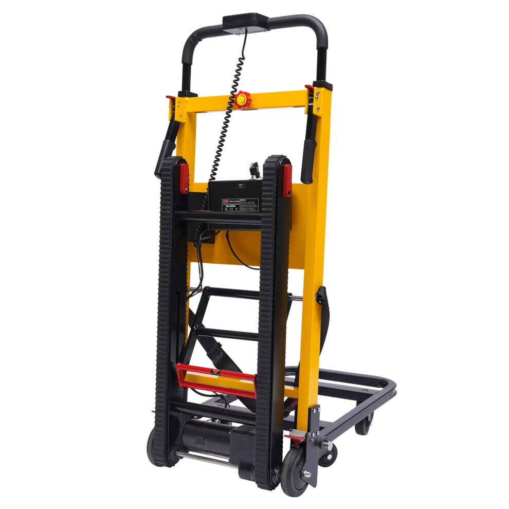 Electric Stair Climbing Hand Truck With Heavyduty 440Lbs Load, Foldable Tracked Luggage Cart For Warehouse Delivery 9073542433187