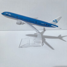 (618-KLM-B777)JASON TUTU 16CM KLM Royal Dutch Airlines B777 Aircraft Model Planel Airplane Diecast Metal