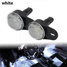 (white)Applies to 2x LED Interior Courtesy Footwell Lights Under Dashboard Floor Lamp For Jeep Wrangler