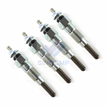 (Silver)4PCS YM119717-77800 YM129155-77800 Glow Plug For Yammer 4D98E 4TNE98 4D94E Forklift Excavator