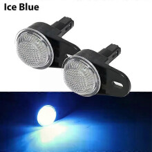 (Ice Blue)Applies to 2x LED Interior Courtesy Footwell Lights Under Dashboard Floor Lamp For Jeep Wrangler